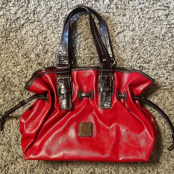 Dooney & Bourke Medium Chiara Handbag Red Brown - Picture 5 of 16